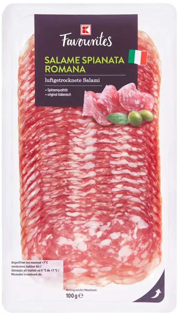 Bild 1 von K-FAVOURITES Salami Spianata Romana oder Piccante, 100-g-Packg.