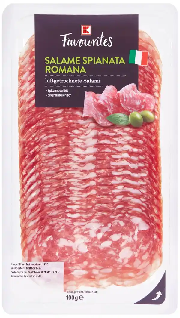 Bild 1 von K-FAVOURITES Salami Spianata Romana oder Piccante, 100-g-Packg.