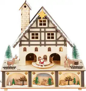 LIV&BO® LED-Dekohaus mit Stern