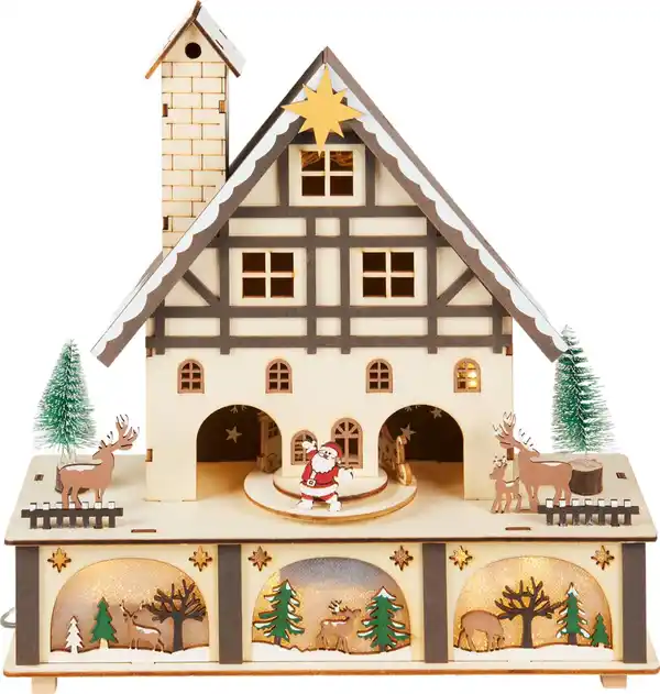 Bild 1 von LIV&BO® LED-Dekohaus mit Stern