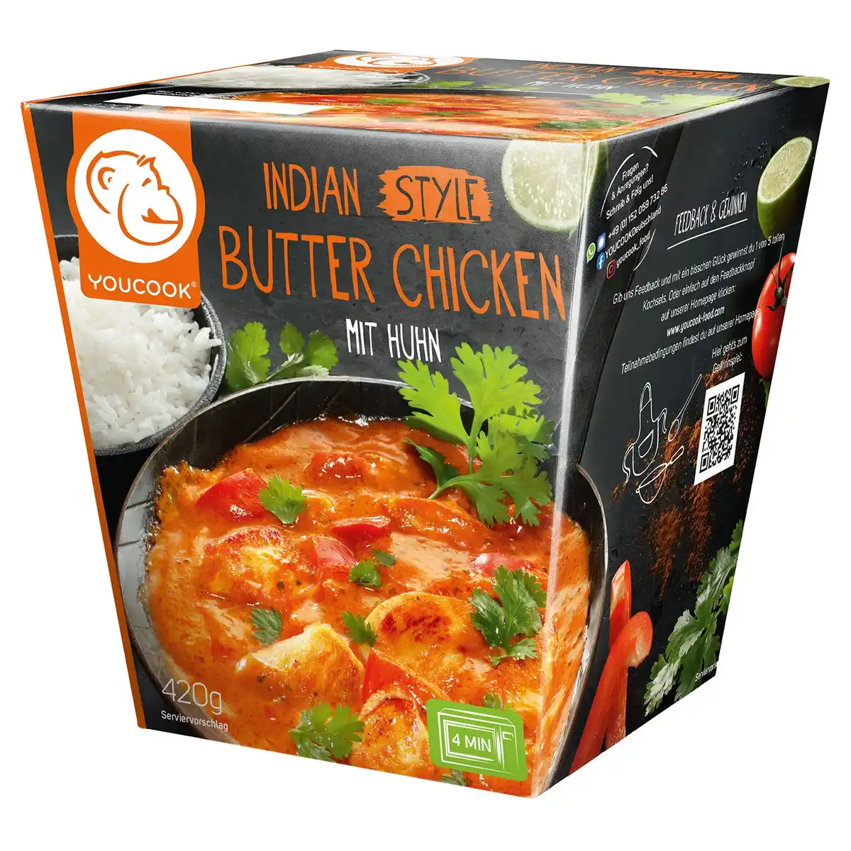 Bild 1 von YouCook Fertiggerichte 420 g, Butter Chicken