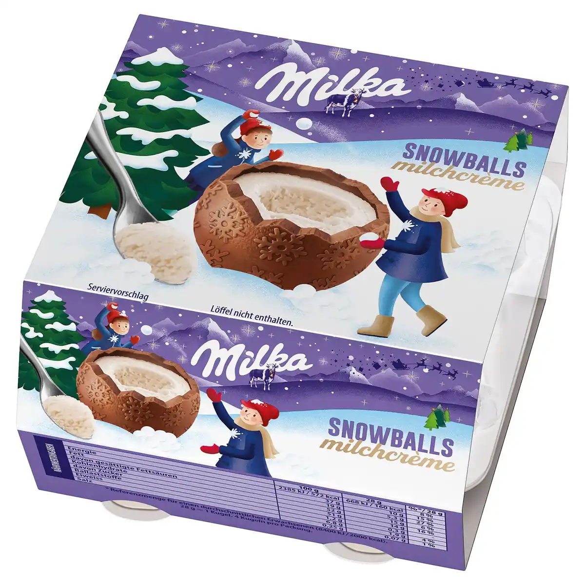 Bild 1 von MILKA Snow Balls 112 g, Milchcreme