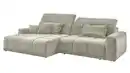 Bild 1 von Ecksofa beige - 288 x 176 cm - Sitztiefenverstellung - OT links - BROOK
