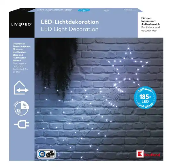 Bild 1 von LIV&BO® LED-Lichtdekoration mit 185 kaltweißen LEDs