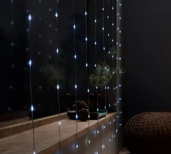 Bild 2 von TOWNLAND® LED-Lichtervorhang mit 300 kaltweißen LEDs