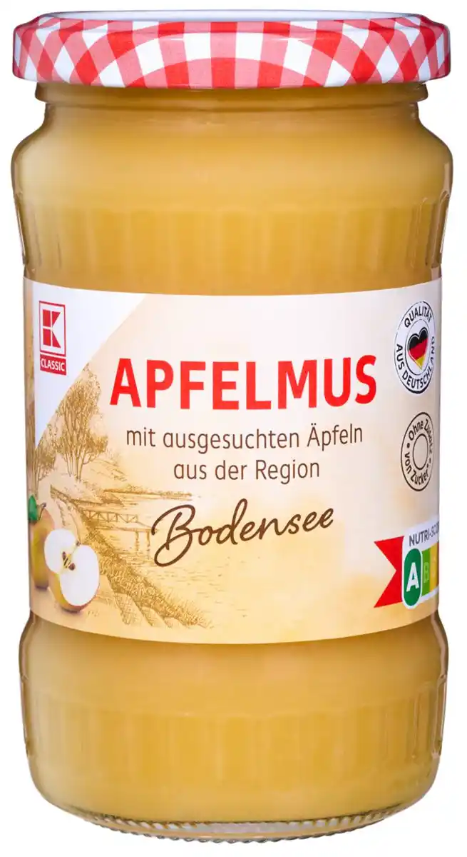 Bild 1 von K-CLASSIC Apfelmus »Bodensee«, 360-g-Glas