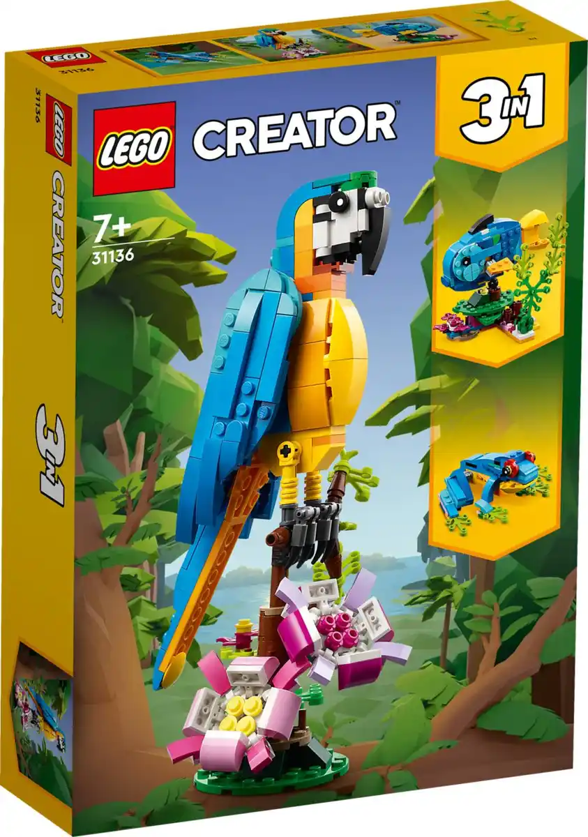 Bild 1 von LEGO CREATOR »Exotischer Papagei« 3-in-1-Spielset 31136, 253-teilig
