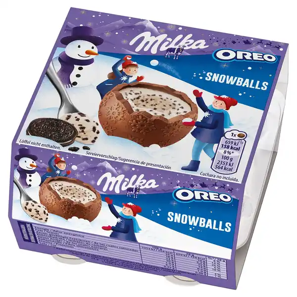 Bild 1 von MILKA Snow Balls 112 g, Oreos