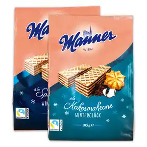 Manner Waffeln Winterglück