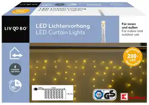 LIV&BO® LED-Lichtervorhang