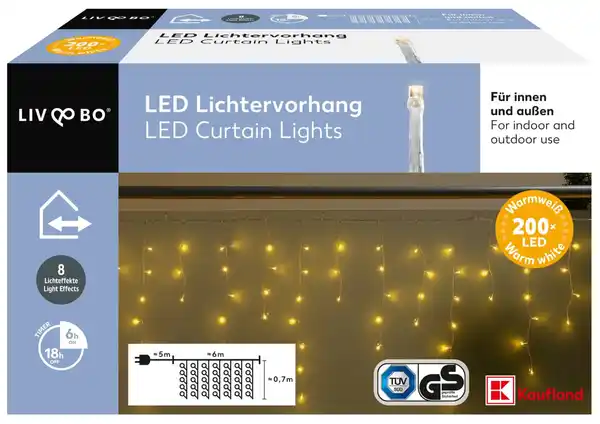 Bild 1 von LIV&BO® LED-Lichtervorhang