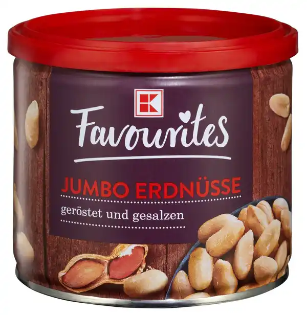 Bild 1 von K-FAVOURITES Jumbo-Erdnüsse, 200-g-Dose