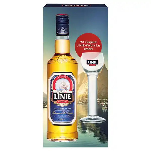 Bild 1 von LINIE Aquavit Geschenkpackung 700 ml