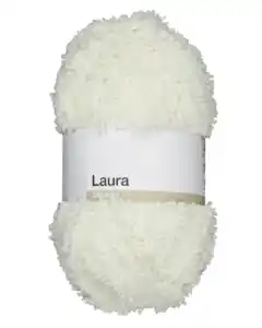 Laura Strickgarn - Weiß, 100 g