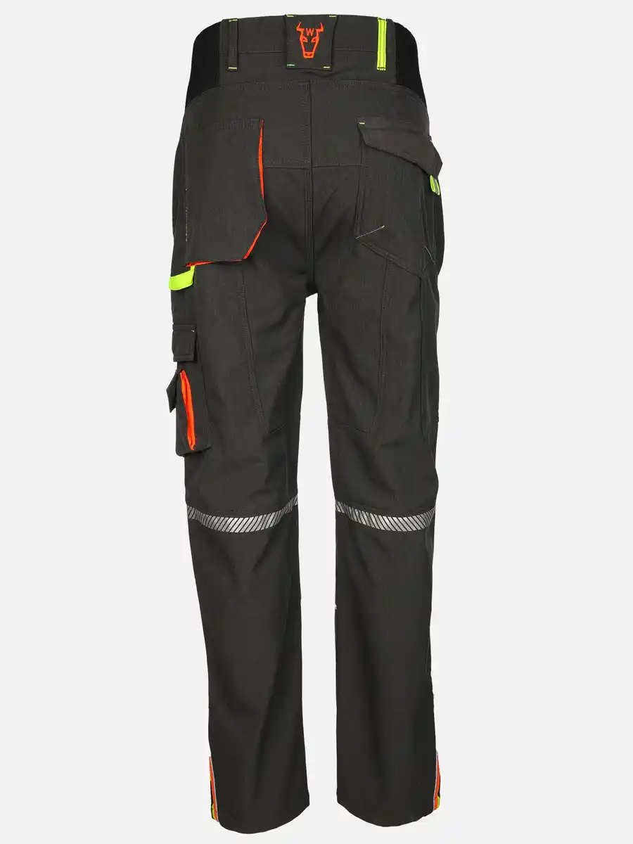 Bild 2 von Herren Softshell Arbeitshose mit Neondetails Grau