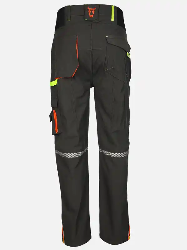 Bild 2 von Herren Softshell Arbeitshose mit Neondetails Grau