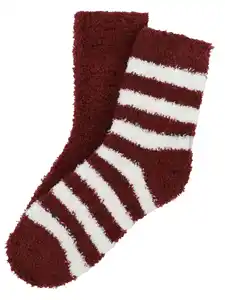 Damen Kuschelsocken im 2er Pack Rot