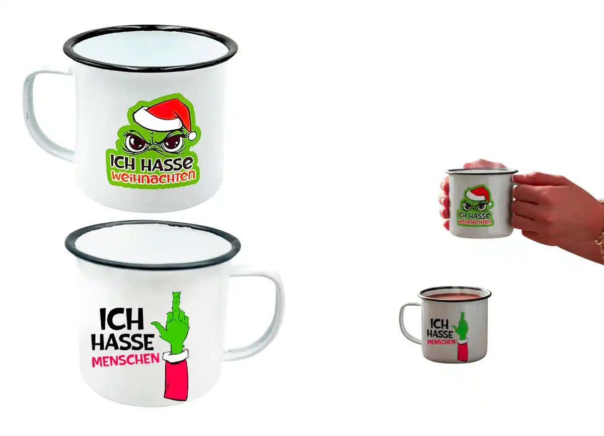 Bild 1 von Tasse „Festtagsmuffel“ Metall