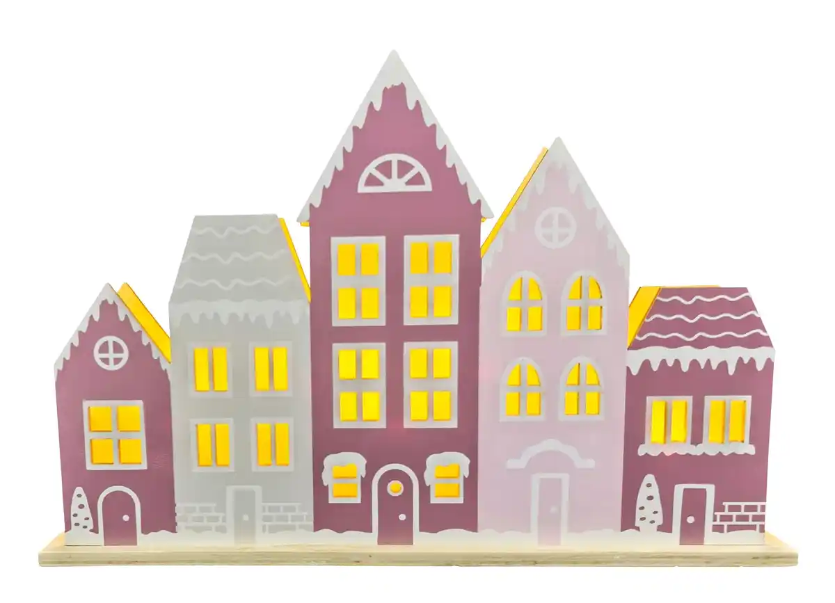 Bild 1 von Häuserreihe mit 5 warmweißen LEDs