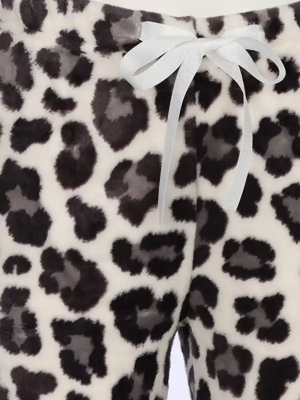 Bild 4 von Damen Kuschelfleecehose mit Motiv Grau