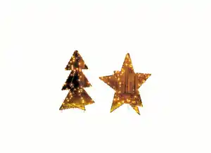 LED-Drahtstern 120 warmweiße LEDs