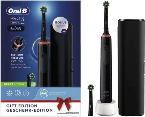 Bild 1 von Oral-B Pro 3 3500 Black Edition mit Reise-Etui