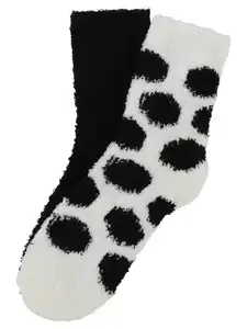 Damen Kuschelsocken im 2er Pack Schwarz