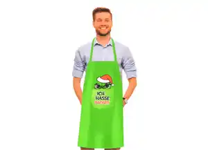 Kochschürze „Festtagsmuffel“ mit Tasche