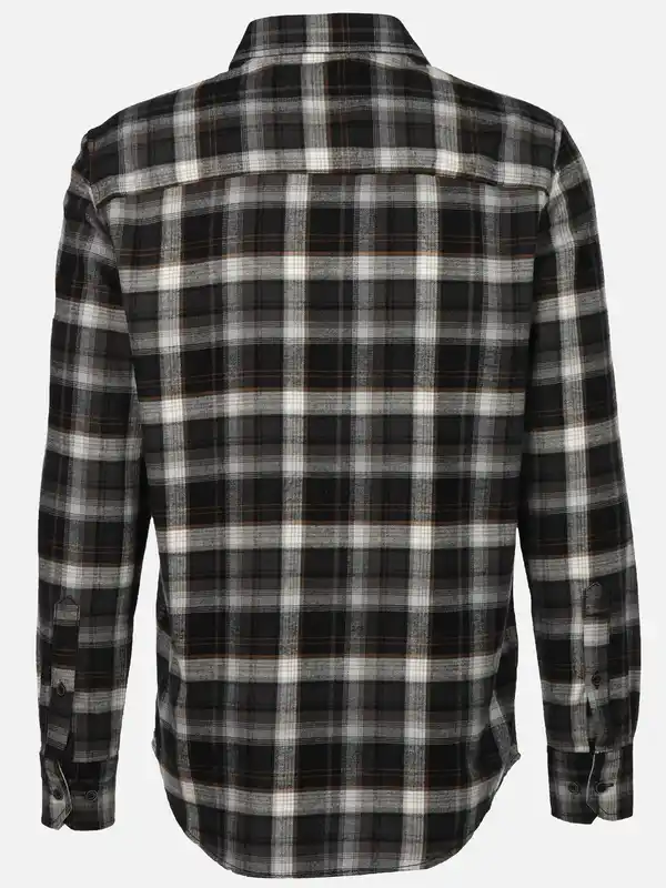 Bild 2 von Herren Flanellhemd Schwarz