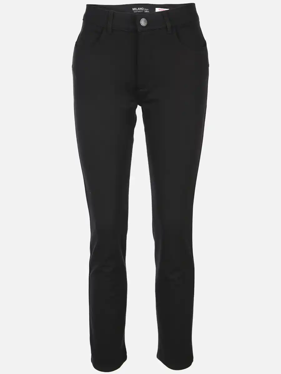 Bild 1 von Damen Stoffhose in schlichter Form Schwarz