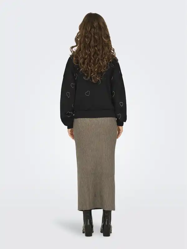 Bild 3 von Only ONLBERIT L/S O-NECK Sweatshirt Schwarz