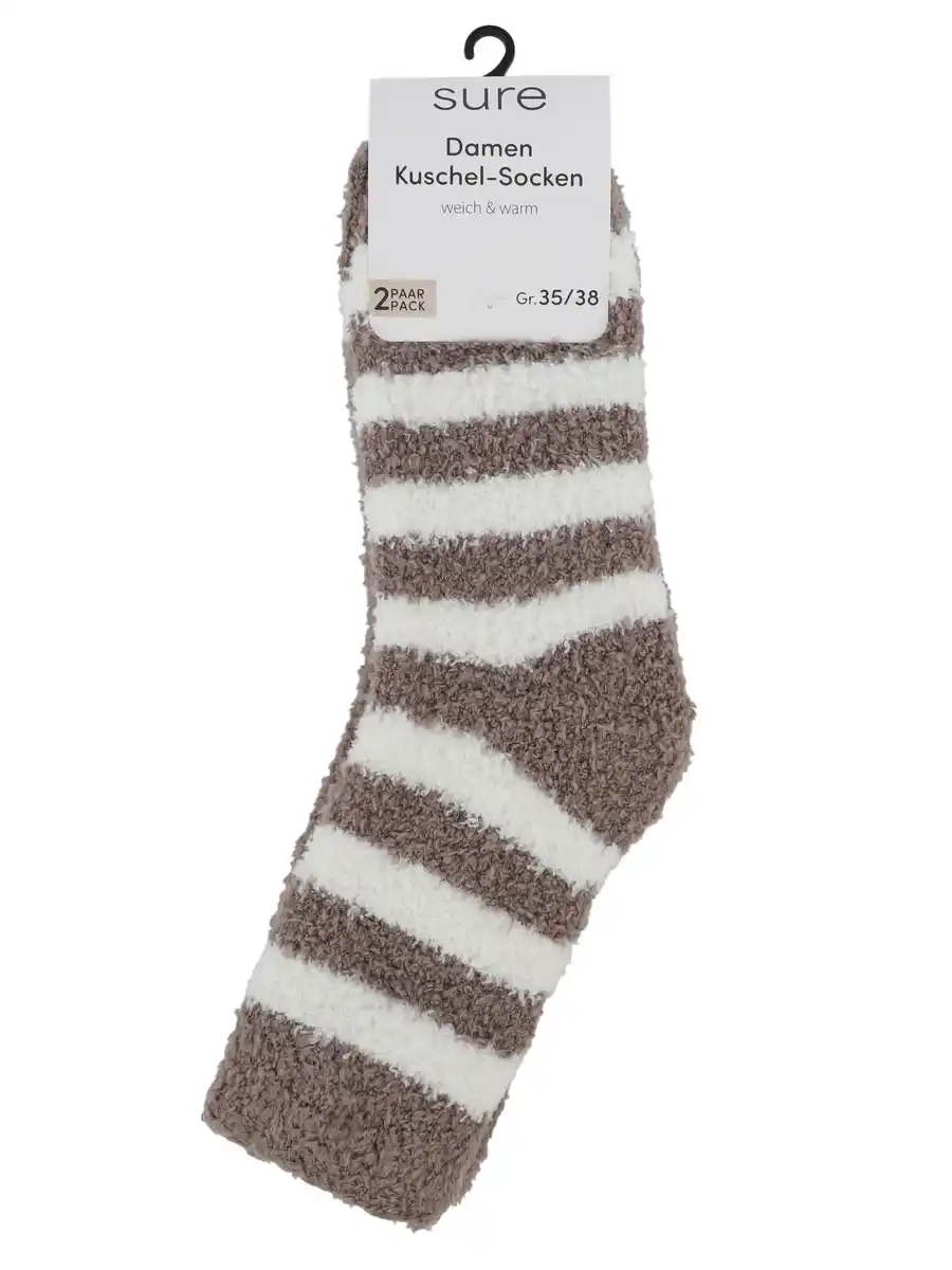 Bild 3 von Damen Kuschelsocken im 2er Pack Beige