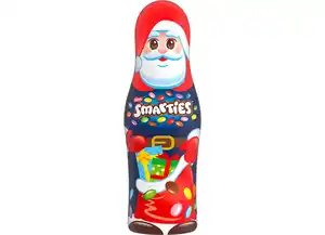 Smarties Weihnachtsmann aus Milchschokolade gefüllt mit Mini-Schokolinsen