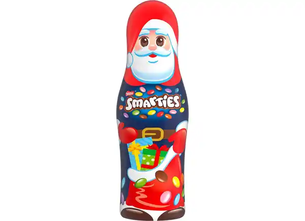 Bild 1 von Smarties Weihnachtsmann aus Milchschokolade gefüllt mit Mini-Schokolinsen