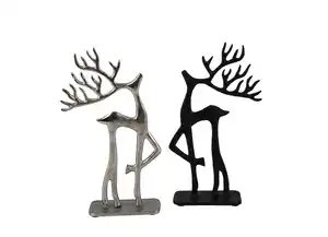 Kleines Deko-Rentier aus Metall 25cm