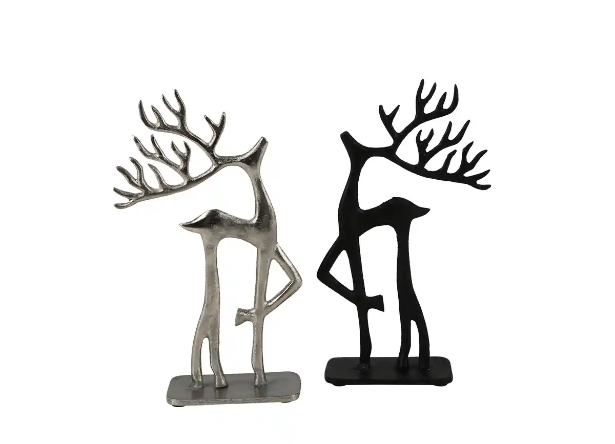 Bild 1 von Kleines Deko-Rentier aus Metall 25cm