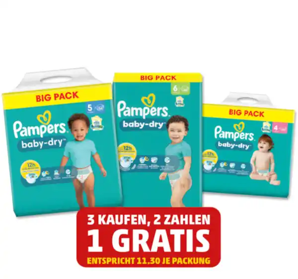 Bild 1 von PAMPERS Windeln Big Pack