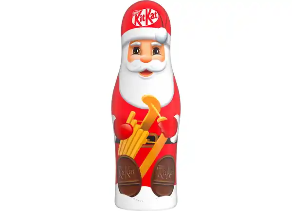 Bild 1 von KitKat Weihnachtsmann aus Milchschokolade mit Knuspergetreide