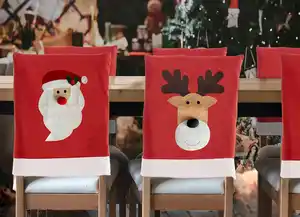 Weihnachtliche Stuhlhusse mit Motiv 48x50cm