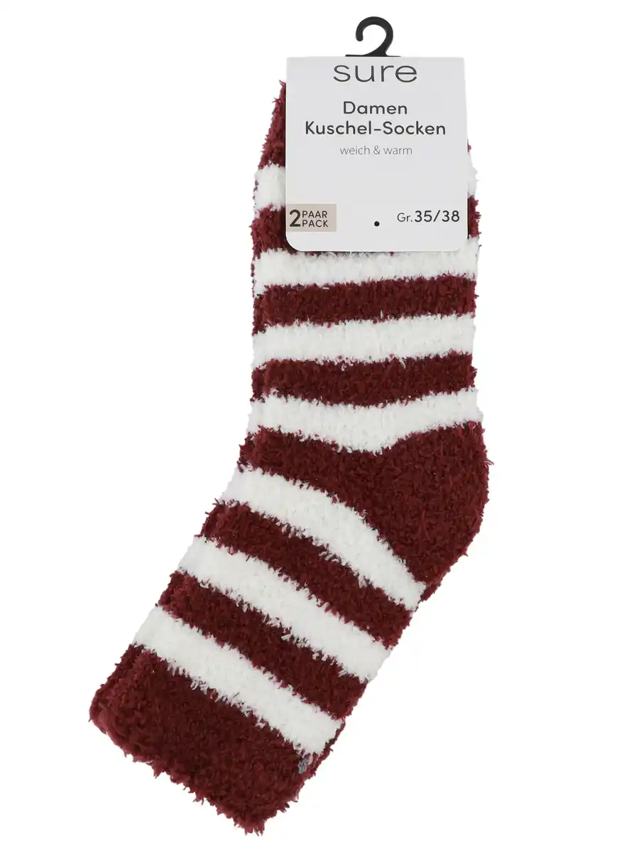 Bild 3 von Damen Kuschelsocken im 2er Pack Rot