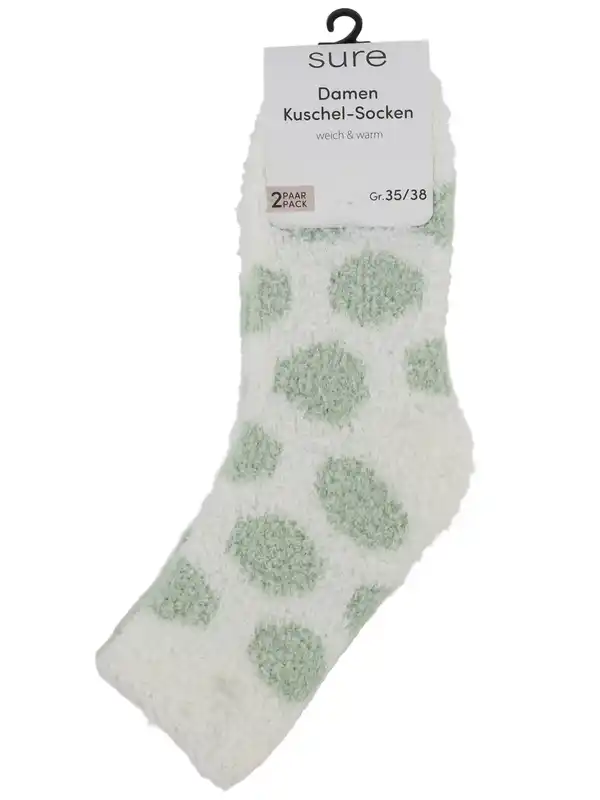 Bild 3 von Damen Kuschelsocken im 2er Pack Grün