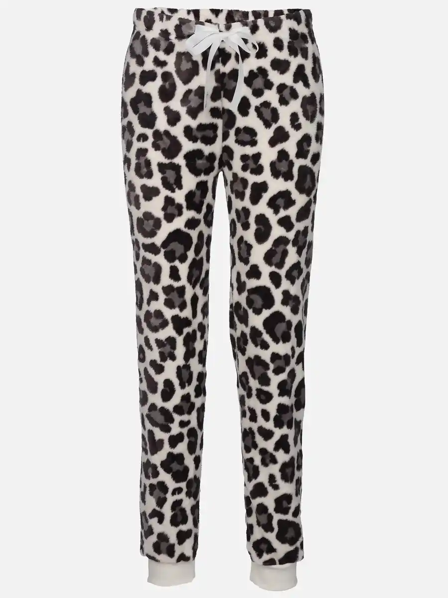 Bild 1 von Damen Kuschelfleecehose mit Motiv Grau