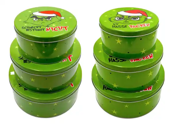 Bild 1 von Gebäckdosen 'Festtagsmuffel' Metall