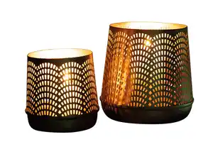 Metall-Windlicht ca. ø 22 x H 20cm