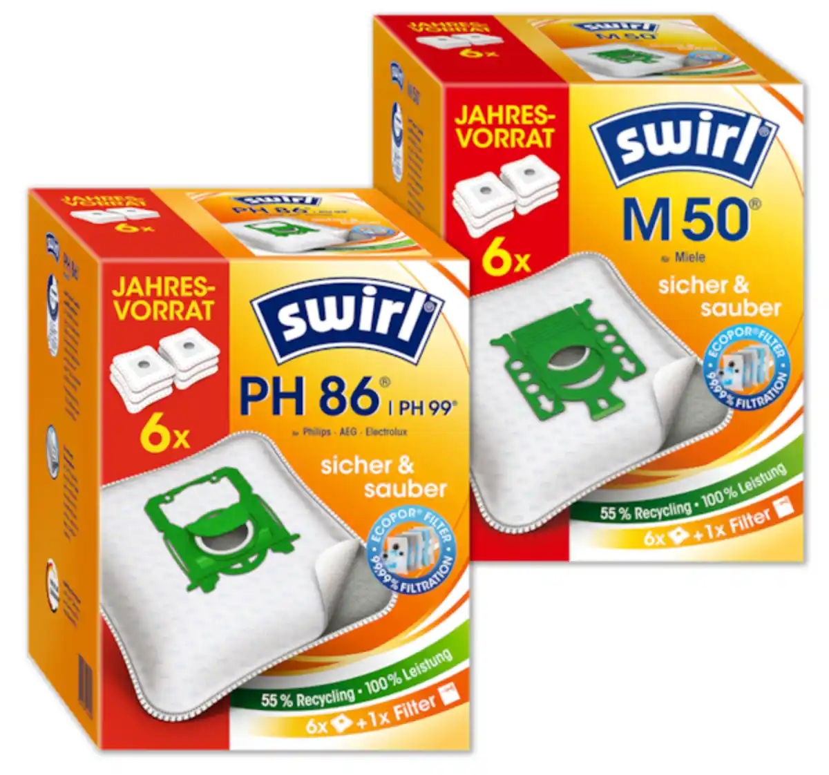 Bild 1 von SWIRL Staubfilterbeutel-Jahrespackung*