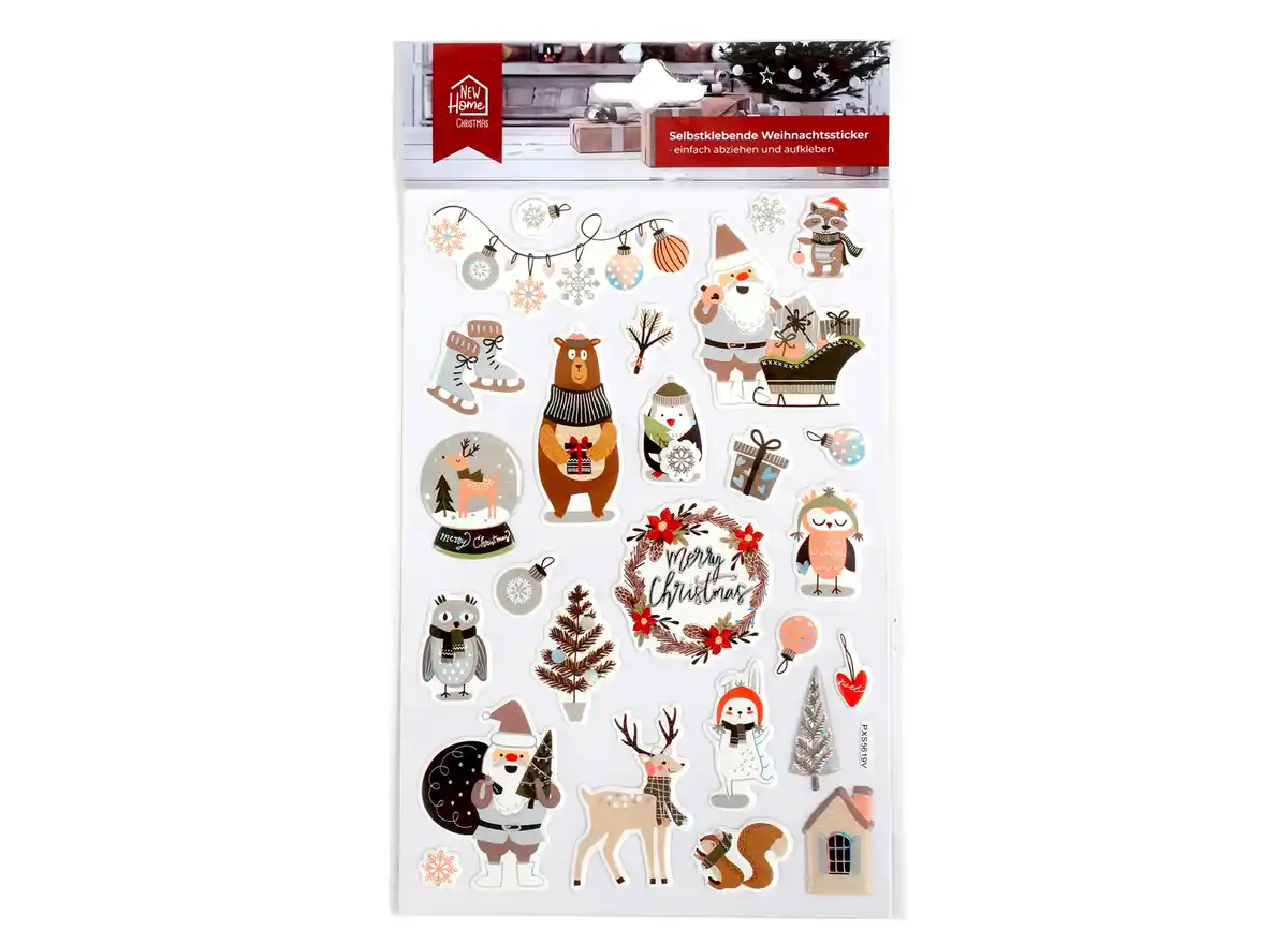Bild 1 von Selbstklebende Weihnachtssticker versch. Motive