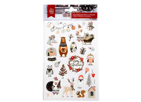 Bild 1 von Selbstklebende Weihnachtssticker versch. Motive