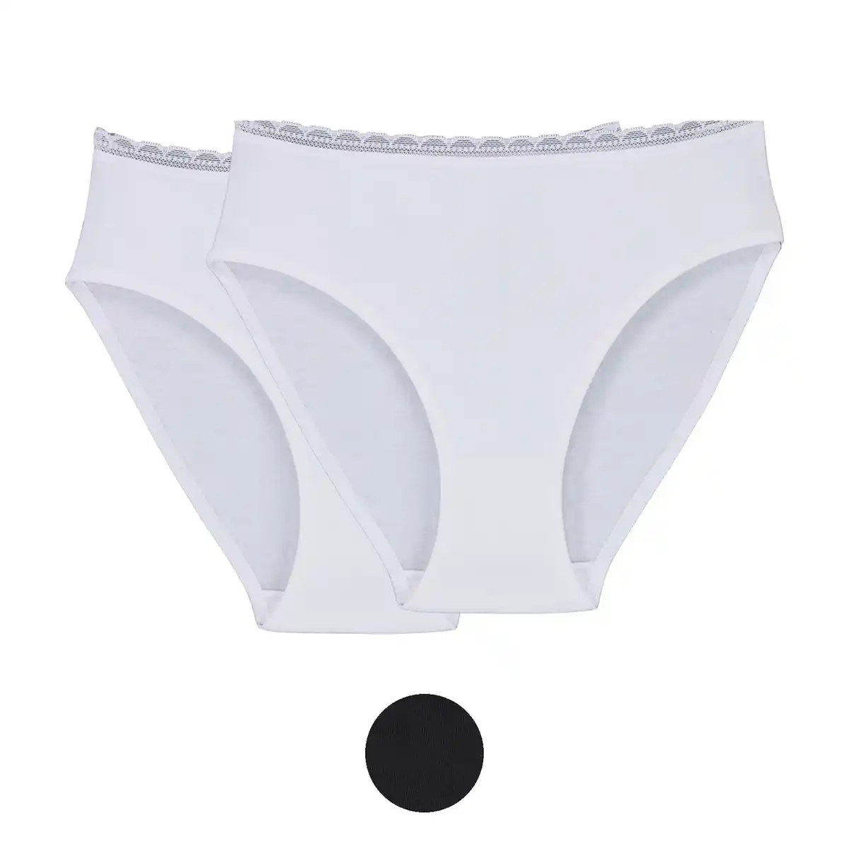 Bild 1 von NUR DIE Damen Midi-Slips mit Spitze 2er-Pack