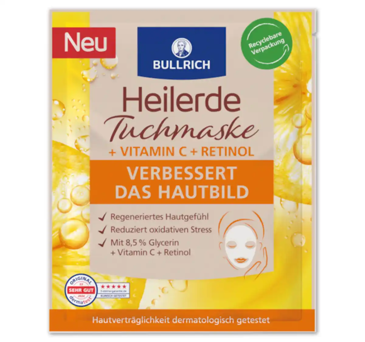 Bild 1 von BULLRICH Heilerde Tuchmaske*