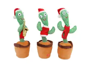 Plappernder Kaktus leuchtet und bewegt sich